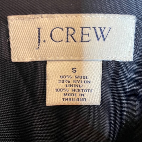 J. Crew Double Breasted Black Pea Coat - Picture 2 of 5